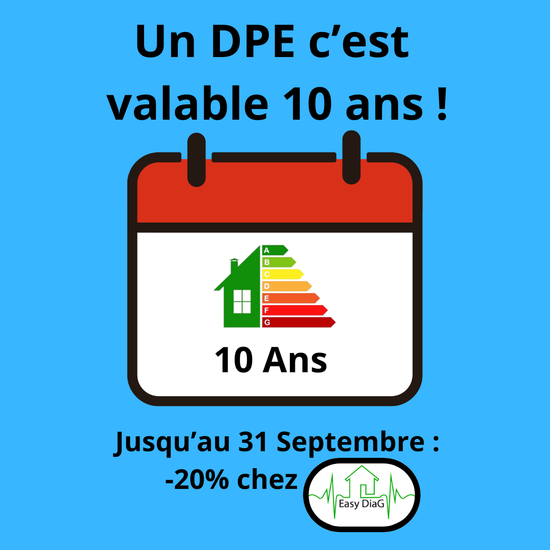 Illustration de la validité DPE de 10 ans pour un logement