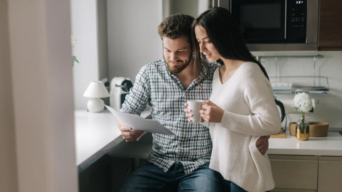 couple lisant un document